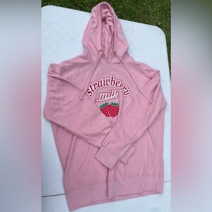 Pink Strawberry Milk Hoodie